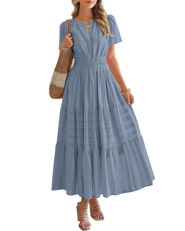 Elara - Robe Maxi Bohème Élégante