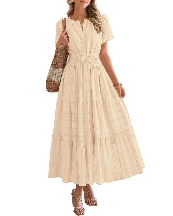 Elara - Robe Maxi Bohème Élégante