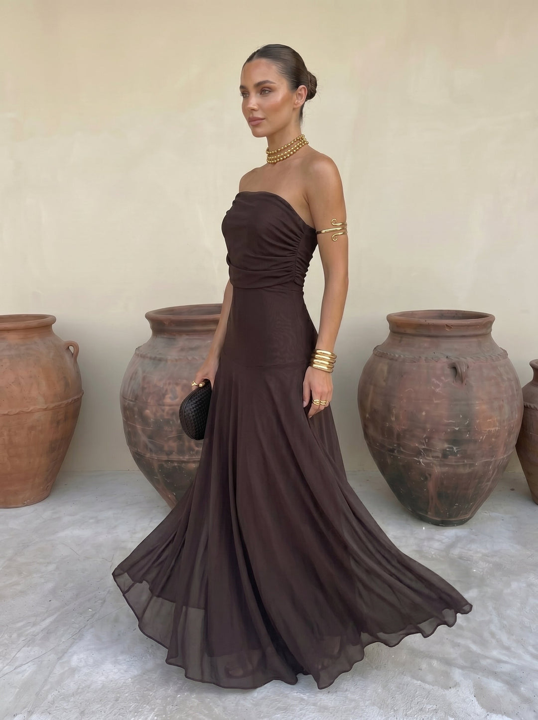 Sarah | Robe Élégante Simba en Tulle de Soie
