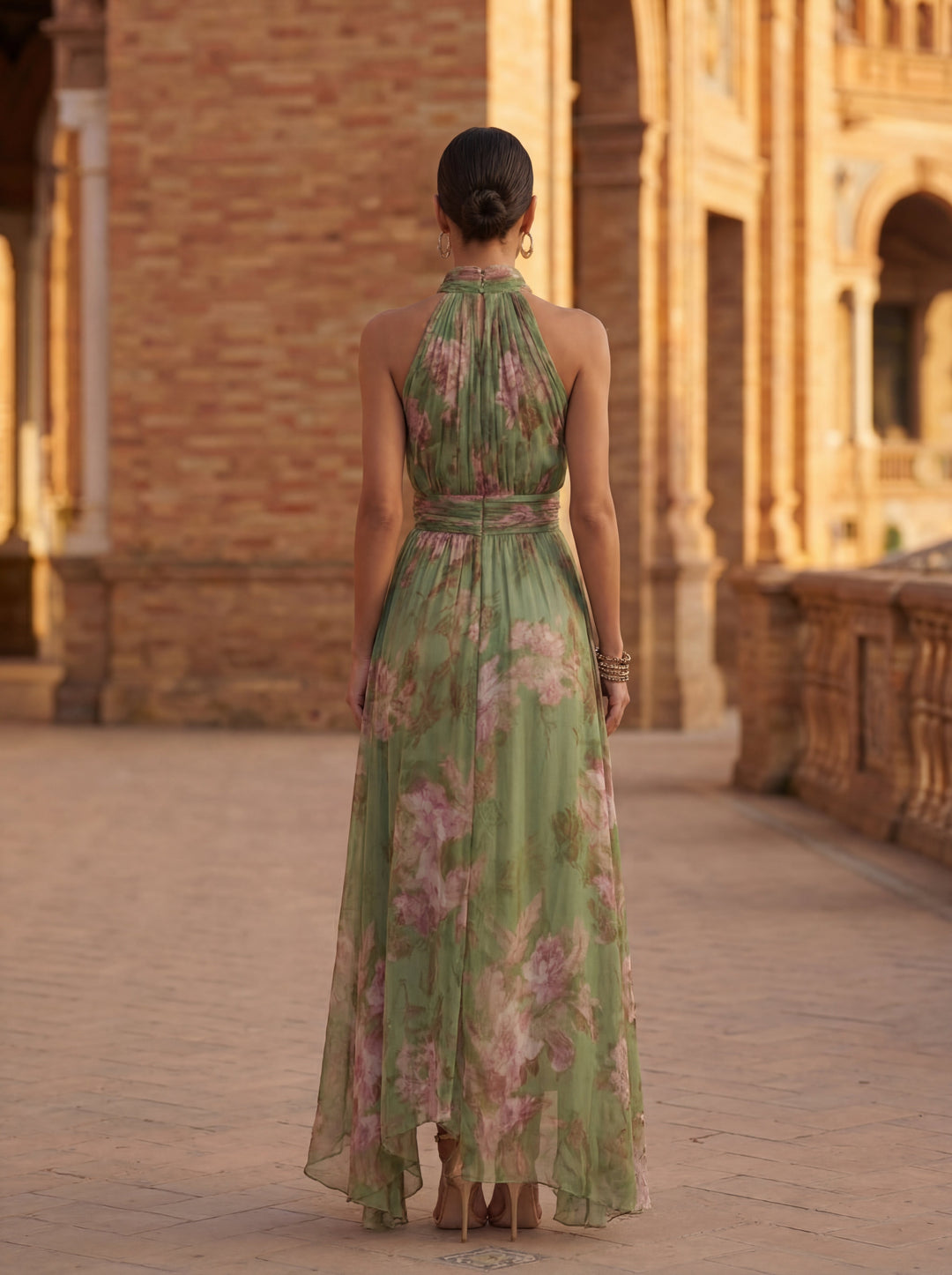Roséline™ | Robe Longue Florale Elégante Aérienne
