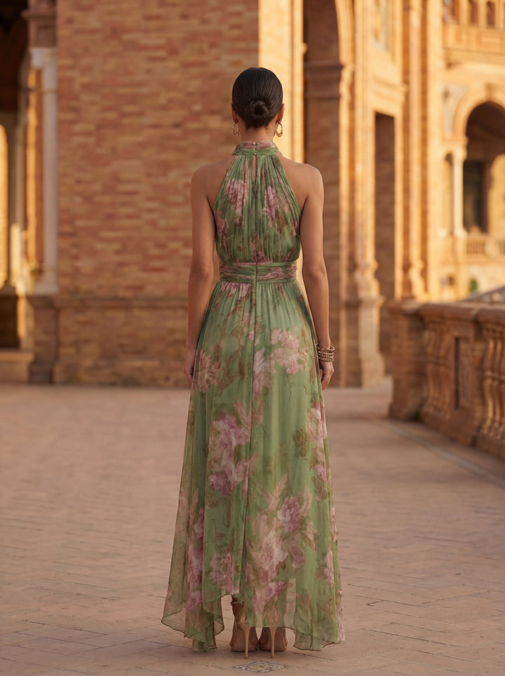 Roséline™ | Robe Longue Florale Elégante Aérienne