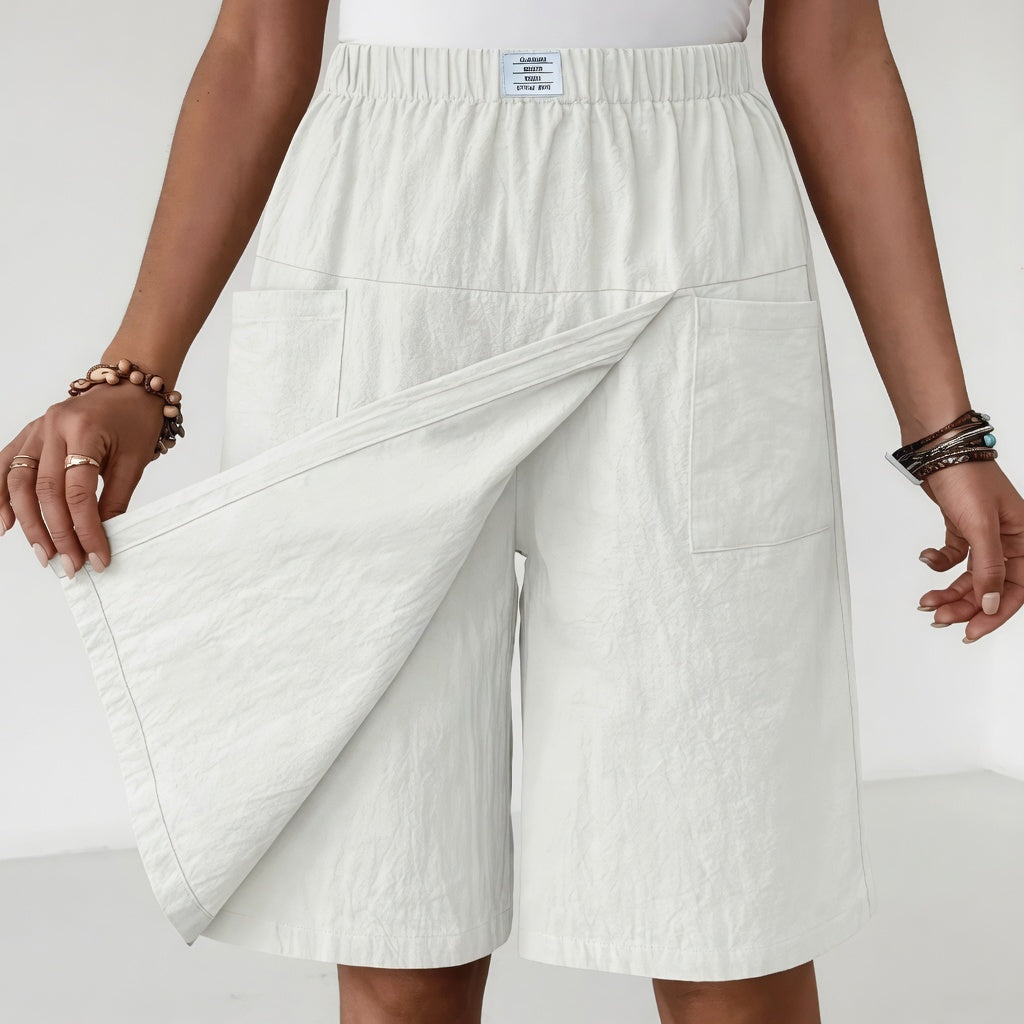 Rhona | Skort Taille Elastique Poches Liberté Active