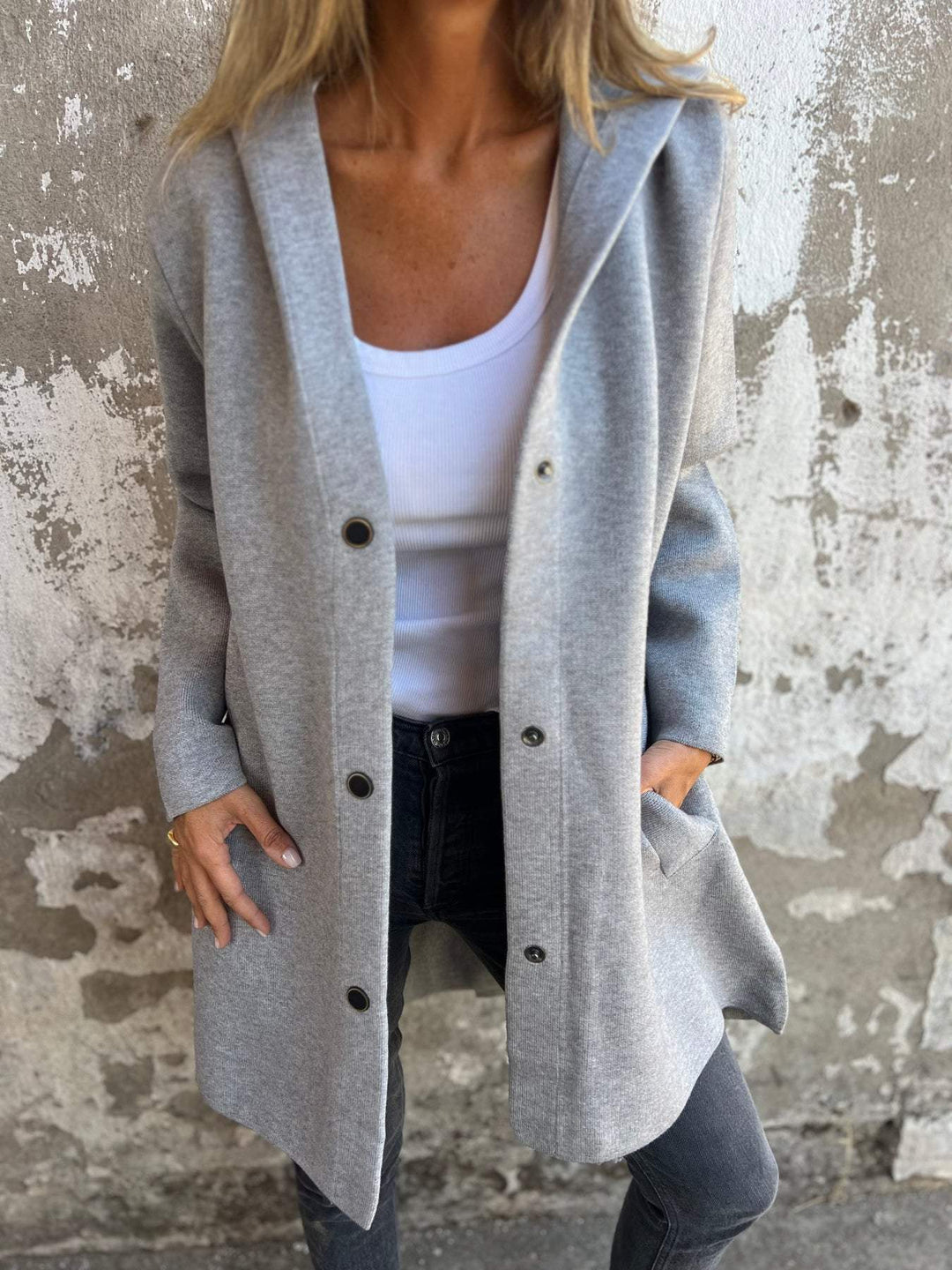 Appolinia - Cardigan Décontracté Avec Capuche