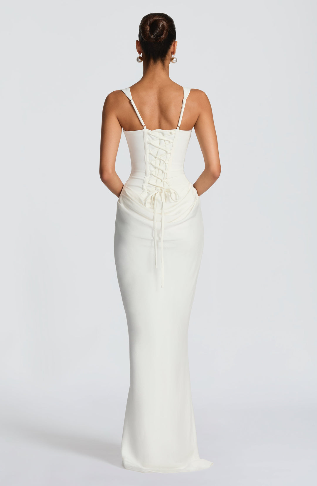 Adelina | Robe maxi à décolleté carré