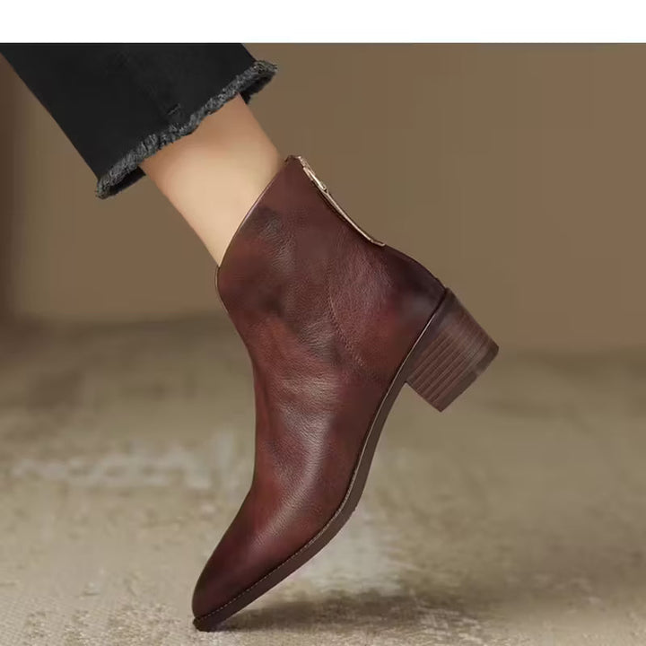 Camilla | Bottines chic à talon bas