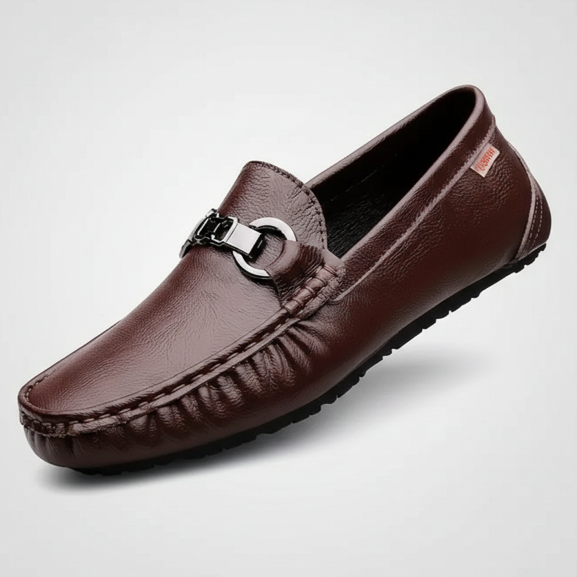 Erik | Mocassin de Conduite en Cuir Texturé