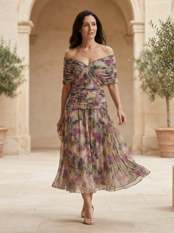 Clara | Robe Santana en Soie Élégante
