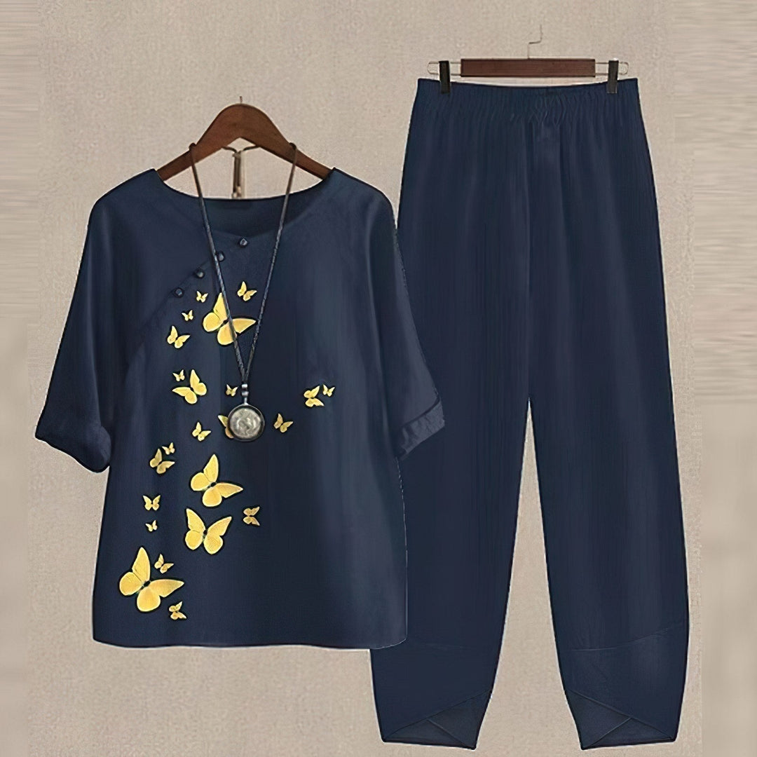 Lilou - Ensemble chemise et pantalon confortable et chic
