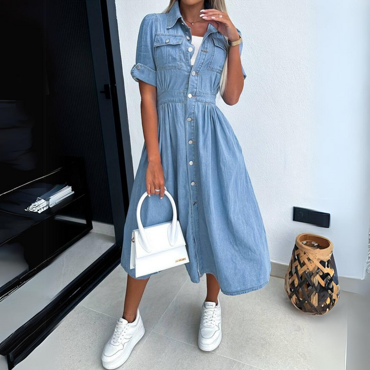 Celine - Élégante Robe En Jean