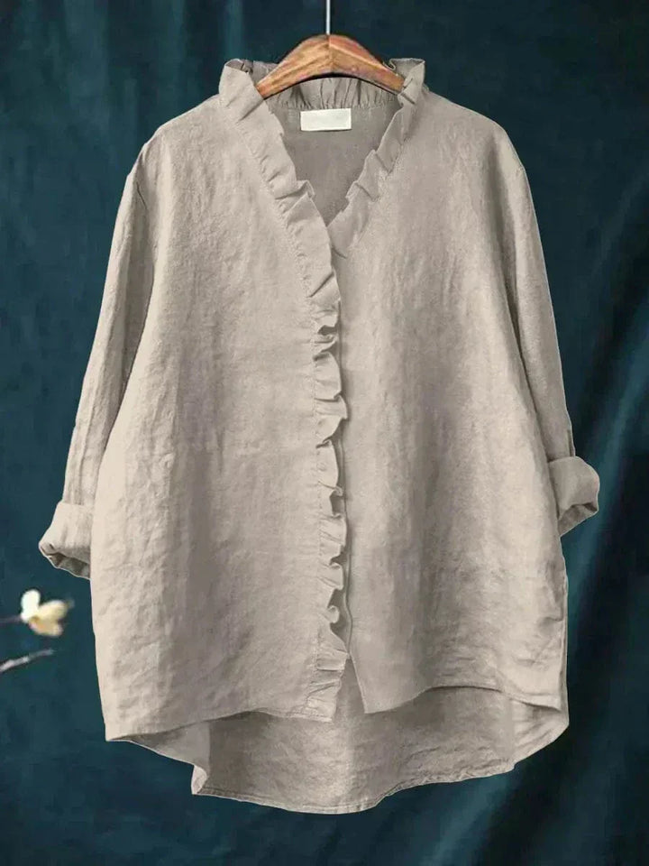 Valorine - Blouse Décontractée en Lin