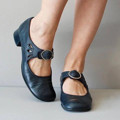 Myla™| Escarpins en Cuir Uniques et Confortables