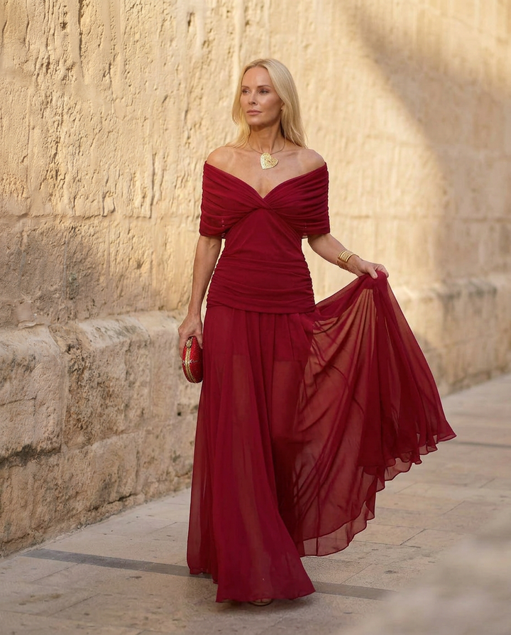 Clara | Robe Santana en Soie Élégante