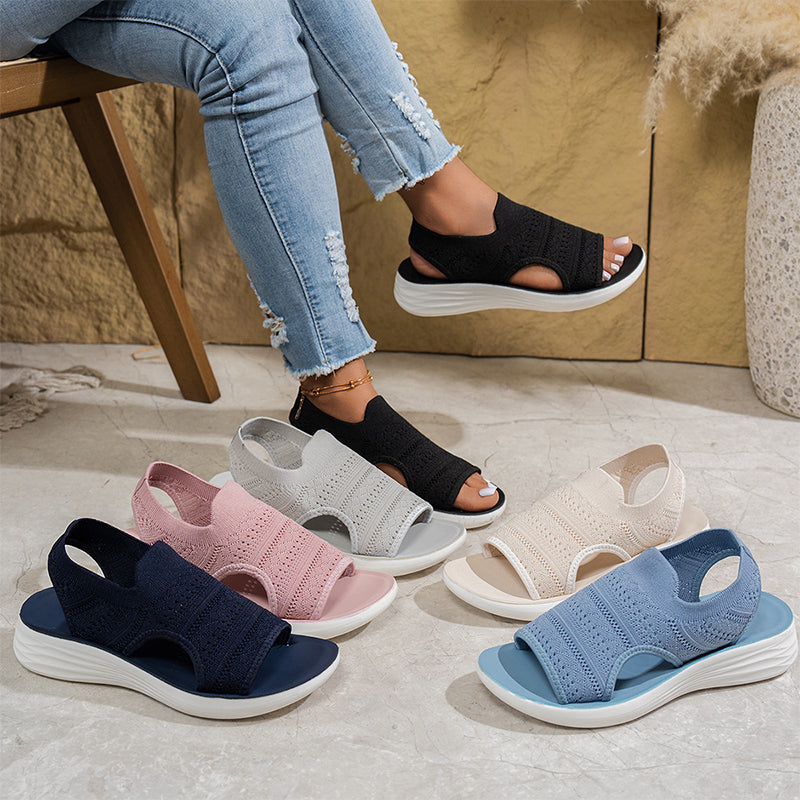 Anne™ | Sandales à Plateforme, en Matériau Respirant