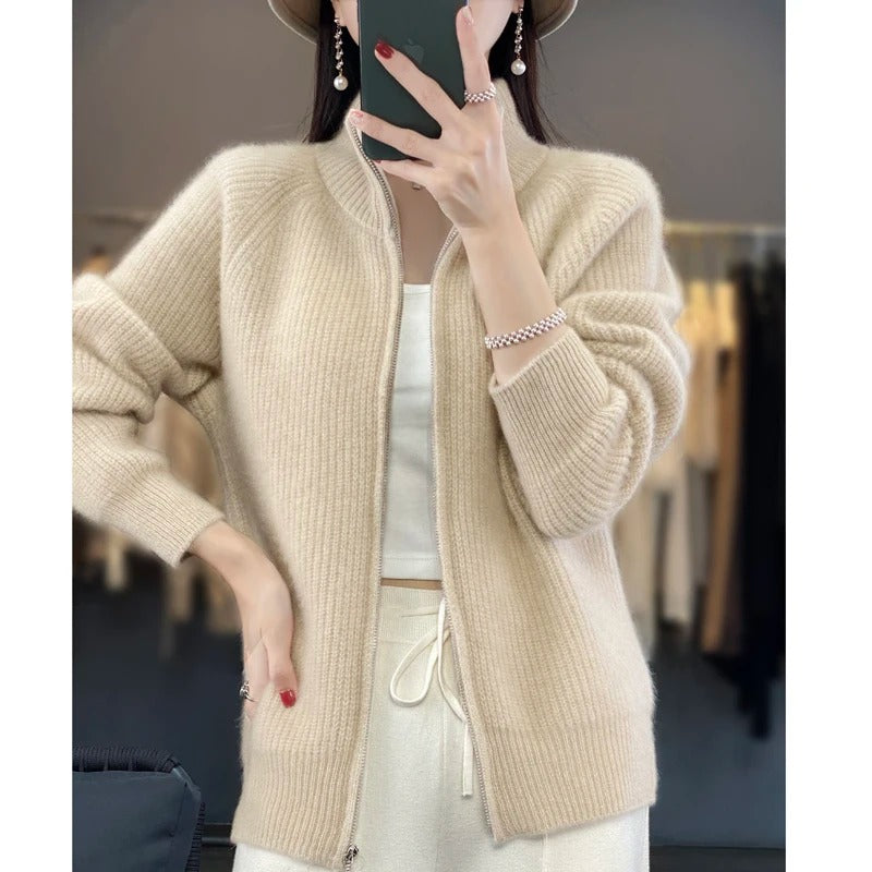 Vienne - Cardigan Zippé Sophistiqué